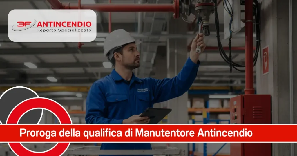 proroga della qualifica dei manutentori antincendio